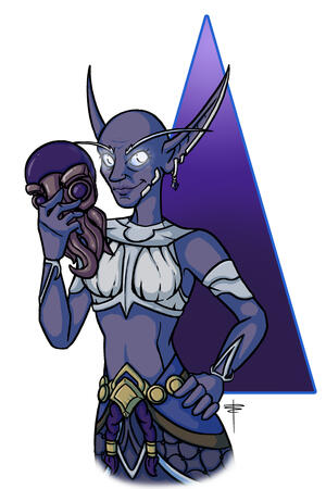 By @goddamnmorti, this is Aqorsia, one of my World of Warcraft characters on Wyrmrest Accord server